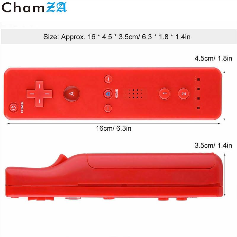 [Australia - AusPower] - Wireless Motion Remote Controller Gamepad for Wii/ Wii U, w/ Silicone Case & Hand strap (Pink) Pink 