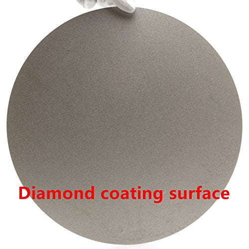 JINGLING 8-inch diamond grinding disc, 320 grit flat lap disk for stone lapidary work