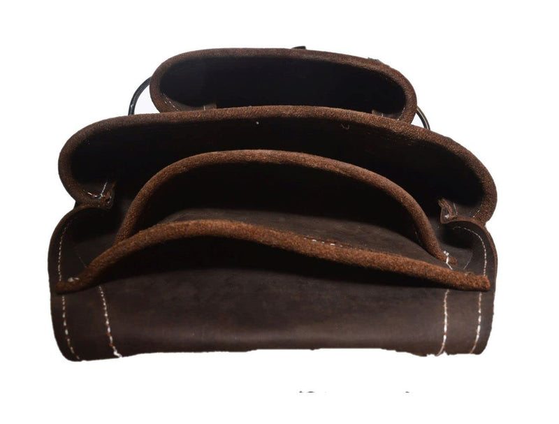 Zeluga 20-148 10 Pocket Top Grain Leather Tool Bag, Oil Tan