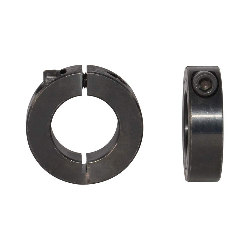 [Australia - AusPower] - AZSSMUK Single Split Clamp-On Shaft Collars of Metal Material 1/2 inch Bore Set Screw 