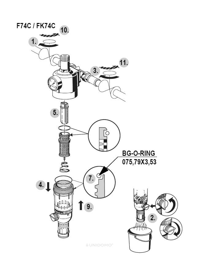Honeywell AF74 – 1 A – Cartridge Filter 3/4, 1 and 11/4 – 100 Micron