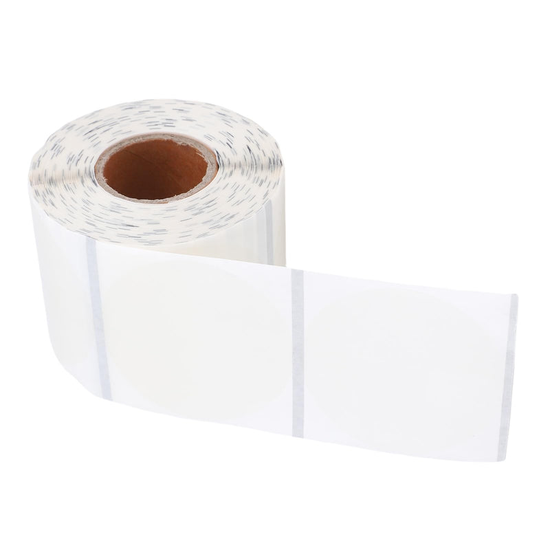 Round Thermal Labels, Premium 2 inch Transparent self Adhesive Oil Proof Scratch Proof Thermal Sticker Labels for Commercial use Packaging QR Codes 400 Sheets per roll