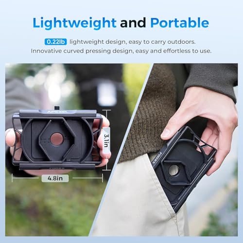 Telescope Phone Adapter, Upgraded Rotatable 360° Binocular Photo Adapter for Android & iPhone,Smartphone Holder Mount for Telescope,Monocular,Binocular,Spotting Scope,Microscope with Bluetooth Shutter