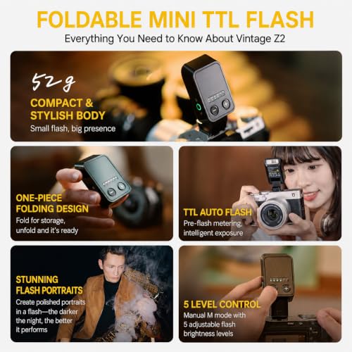 VILTROX Spark Z2 TTL Mini Flash for Nikon Portable Camera Flash US-Z2-N