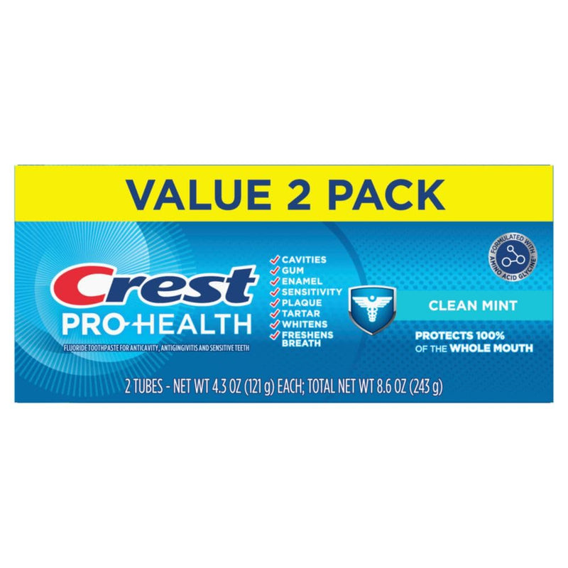 [Australia - AusPower] - Crest Pro-Health Clean Mint Toothpaste (4.3oz) Twin Pack 