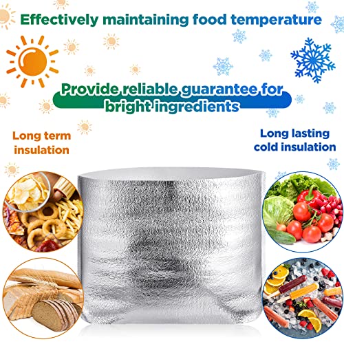 30 Pcs Insulated Box Liners for Shipping 13 x 8.5 x 12 Inch Large Foil Reusable Insulated Bags for Lunch Box Shopping Bag Shipping Container Insulation Lining Waterproof Package Frozen Food