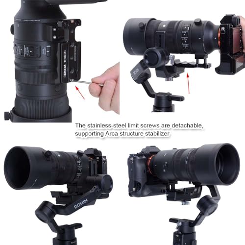 Metal Tripod Mount Ring Stand Lens Collar Base Replacement Foot Compatible with Sigma 500mm F5.6 DG DN OS Sports & 70-200mm F2.8 DG DN OS Sports, Support Bracket is Arca-Swiss Fit Quick Release Plate