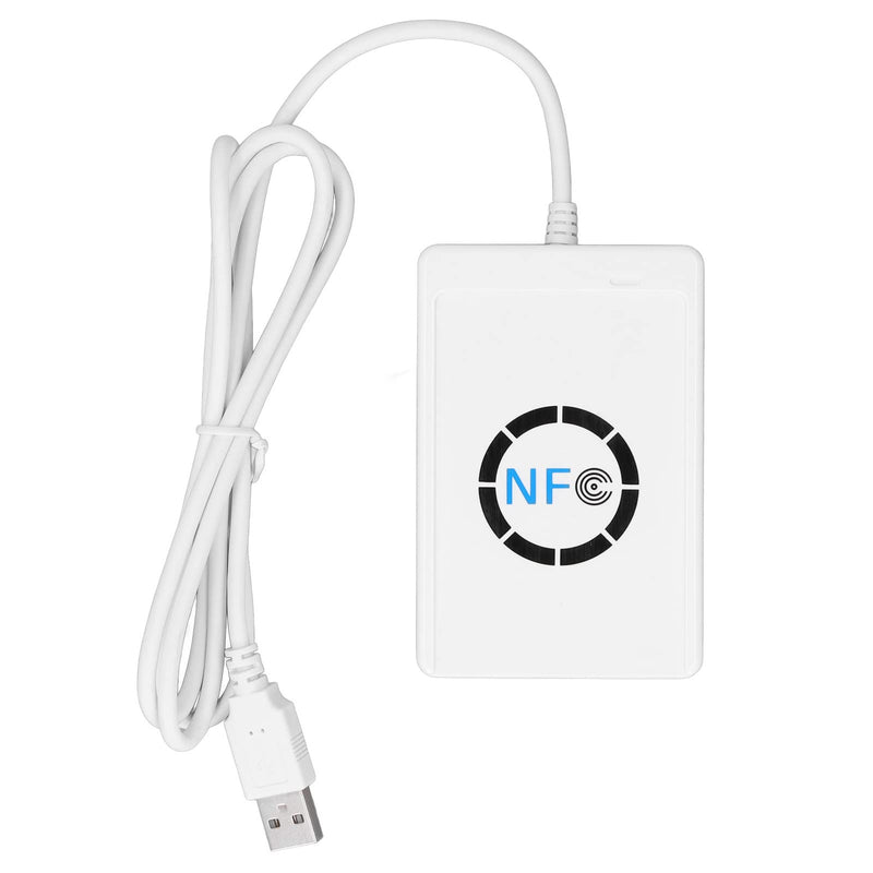 [Australia - AusPower] - NFC Reader Writer, USB 2.0 424kbps Contactless Smart IC Card Duplicator, Compatible with ISO 14443A B for FeliCa and All NFC, 13.56MHz, Mini Lightweight 