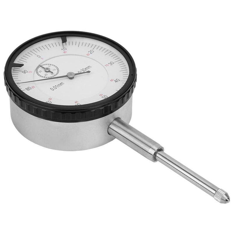 [Australia - AusPower] - Dial Indicator,0-30mm Brass Movement 7-Bearings High Speed Steel Probe Head Measurement Tool, Dial Gauge Test Indicator, Measuring Tool 