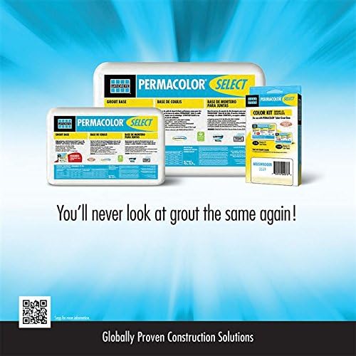 PERMACOLOR SELECT Silk grout color kit for tile grout, showing available color selection and packaging