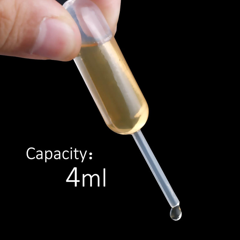 [Australia - AusPower] - Augshy Plastic Pipettes, 200pcs 4ml Cupcakes Pipettes Squeeze Transfer Pipettes Strawberry Pipettes Suitable for Chocolate, Cupcakes, Strawberries, Mini Cakes 200 