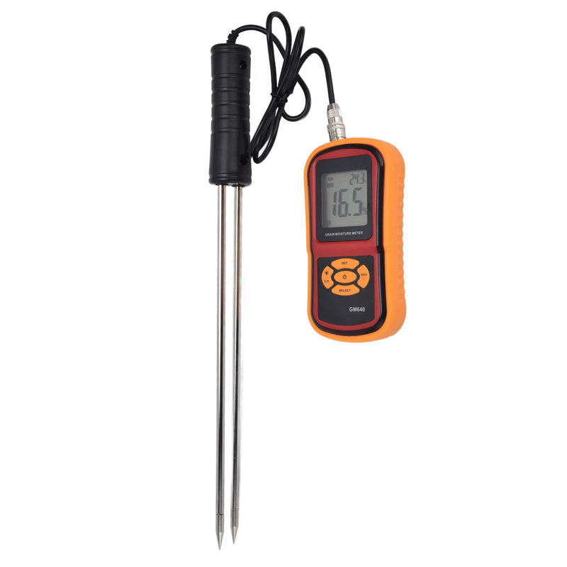 [Australia - AusPower] - Hay Meter, 5% to 30% Digital LCD Grain Meter 41cm Use Probe Humidity Tester Portable Water Content Analyzer for Cereal Straw Corn Wheat Rice Bean Wheat Bran 