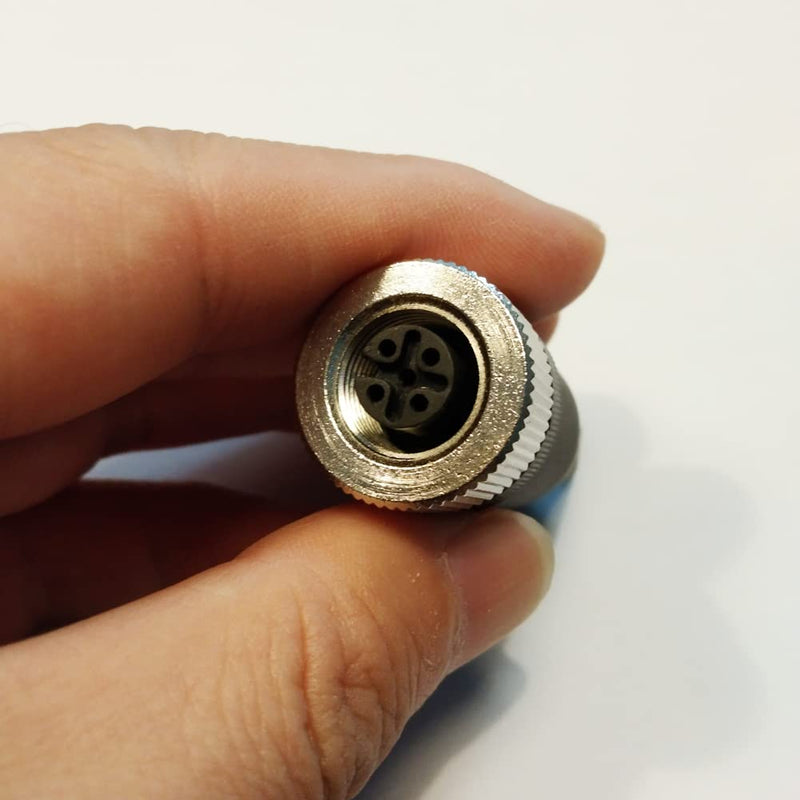 [Australia - AusPower] - 2Pcs M12 4 Pin Female Connector, 12mm A Code Industrial Circular Connector Unshiled Field Assembly Wireable Sensor IP67 250V 4A AC/DC Straight Type Adapter for PG7 (Female) 