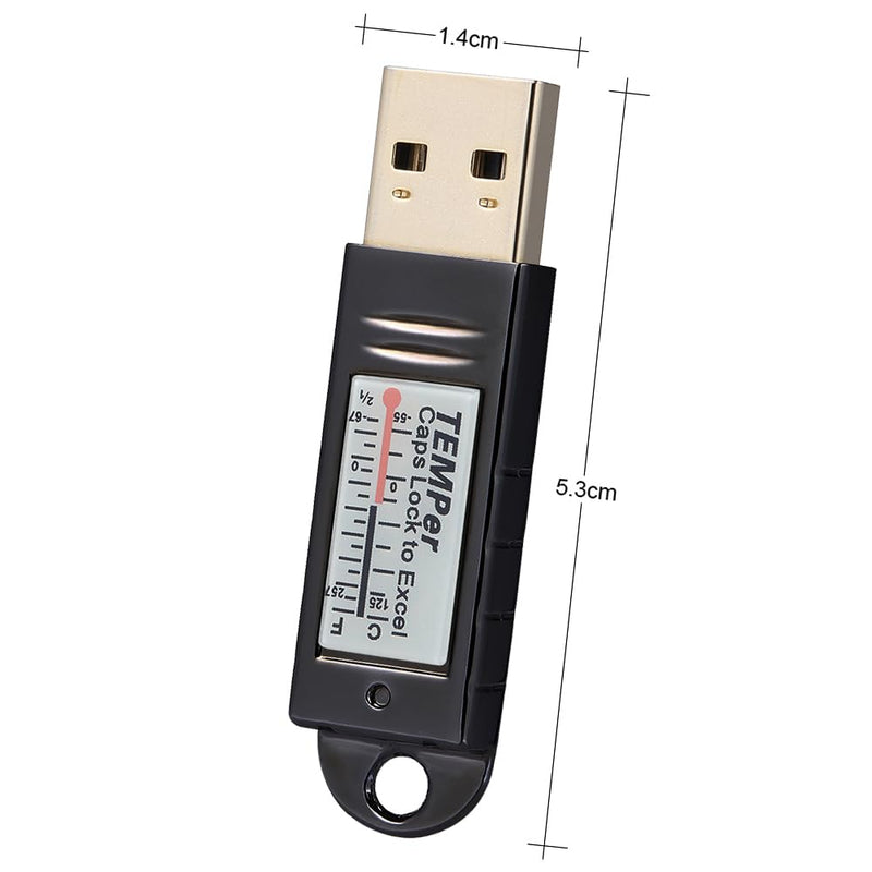 [Australia - AusPower] - Docooler PCsensor USB Thermometer Temperature Sensor Data Logger Recorder for PC Laptop Silver 