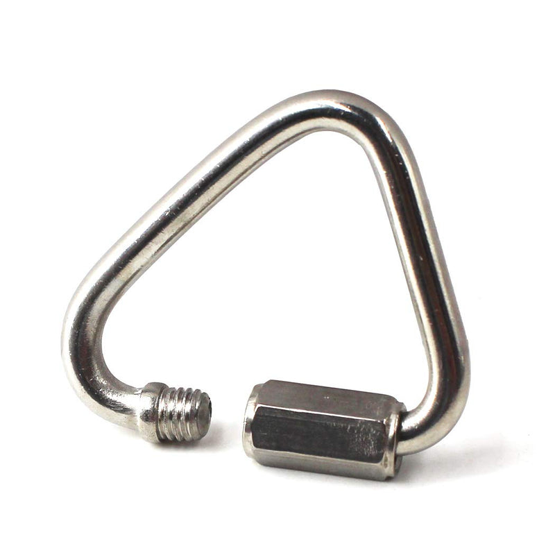 [Australia - AusPower] - Delta Quick Link 304 Stainless Steel Triangle Quicklink Chain Connector Screw Lock Carabiner M6 