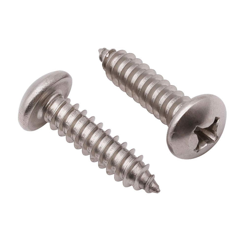 [Australia - AusPower] - #8 x 1" (100 Pack) Stainless Steel Phillips Pan Head Wood Screws, Stainless Steel 304 (18-8), Pan Head Sheet Metal Screws Self Tapping Screws #8 x 1" 100 