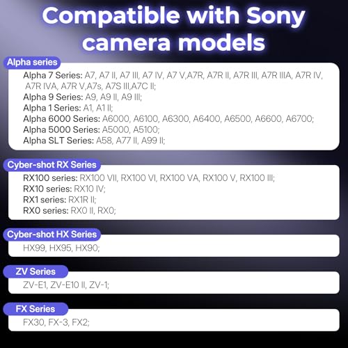 for Sony Camera Rechargeable Wireless Intervalometer Shutter Release for Sony