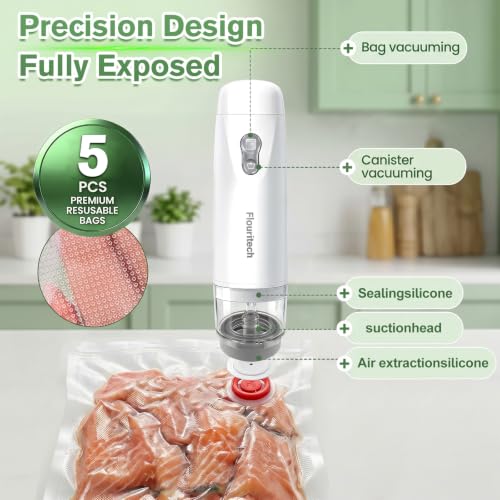 Compact Vacuum Sealer,60Kpa Powerful food sealers vacuum packing machine QH-H87