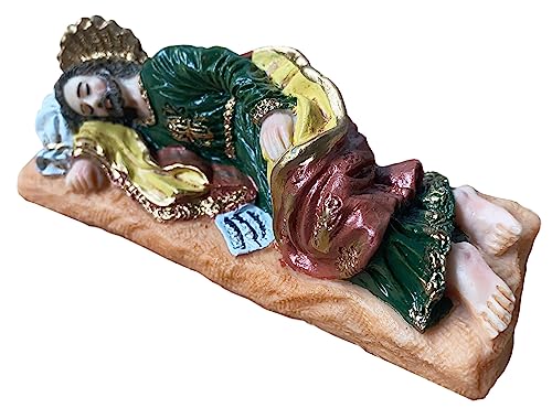 St. Joseph Sleeping Home Decor Figure 5 inch Saint Resin Statue Religious Gift Catholic Decoration Estatua de San Jose el Soñador Dormido Artesania Catolica para el Hogar