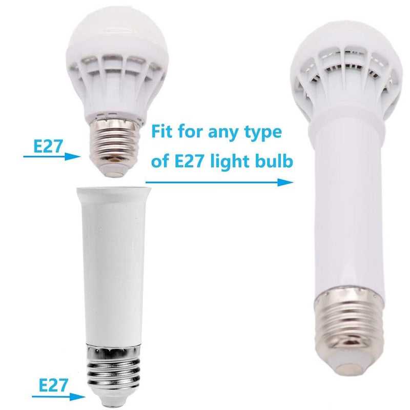 [Australia - AusPower] - E26 Socket Extender, E26 to E26 Standard Medium Base, 4.72 inch Extension Socket Adapter, Light Bulb Socket Extension, Lamp Holder Adapter?3 Pack? 