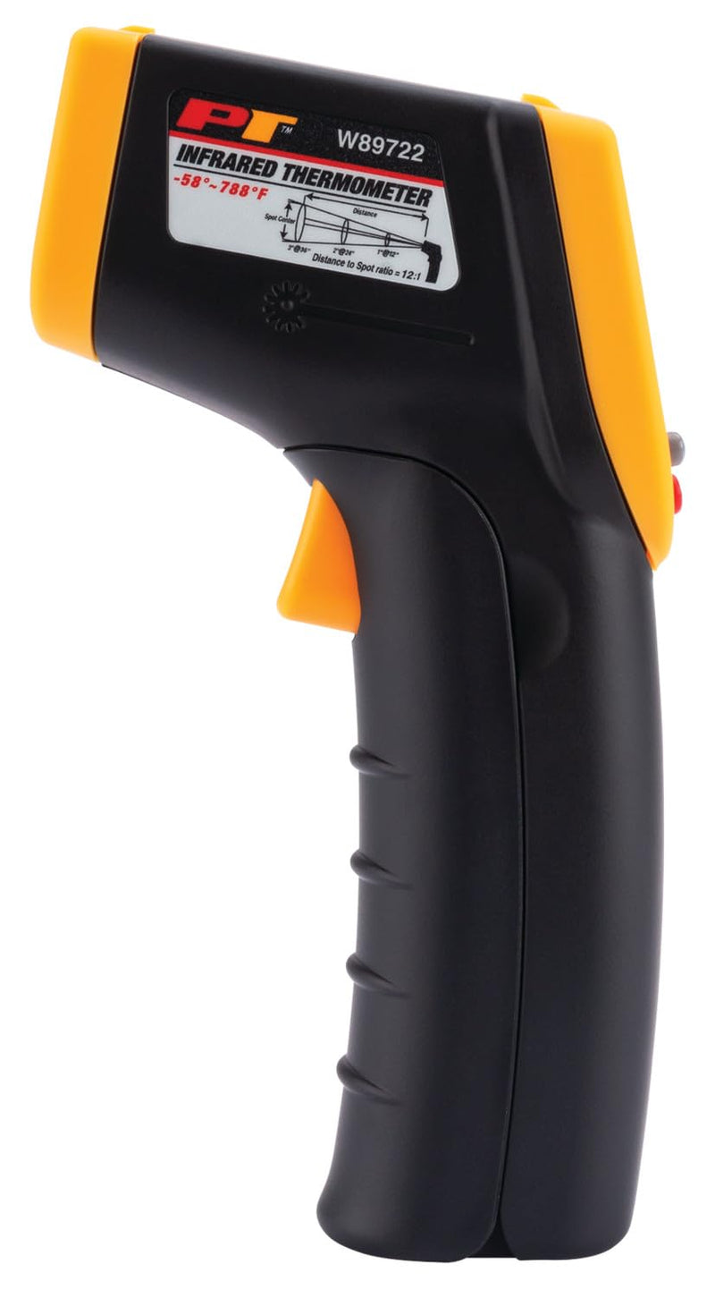 [Australia - AusPower] - Performance Tool W89722 Non-Contact Digital Laser Infrared Thermometer, Orange and Black With 12:1 Spot Ratio 