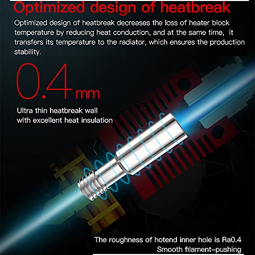 Original Creality CR6 SE Hotend Extruder Kit with Extra 2pcs Nozzles 0.4mm for CR-6 SE/Max/CR-5 PRO 3D Printer with Cartridge Heater, Thermistor