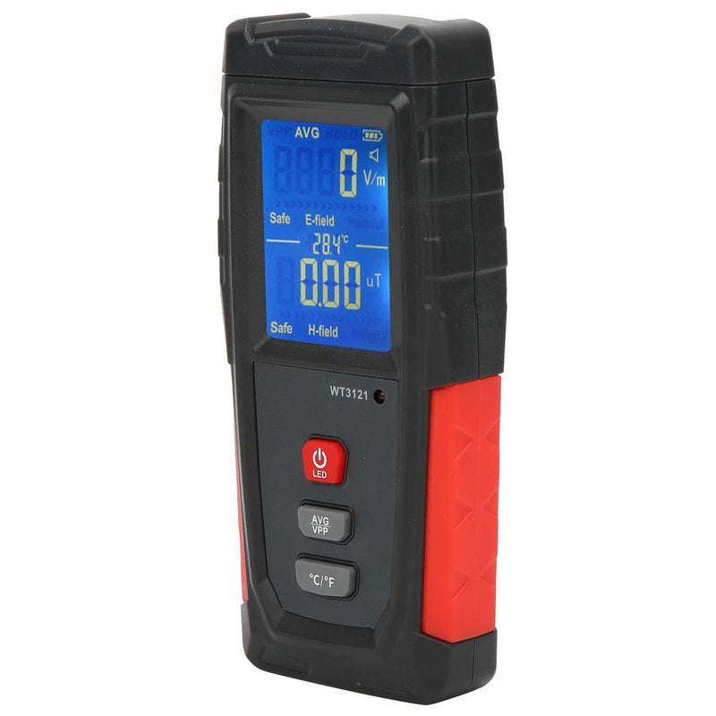 [Australia - AusPower] - Portable LCD Digital EMF Meter, Household Radiation Detector for Electric Magnetic Field, Tester for Phone Computer TV Refrigerator HV Power Lines 