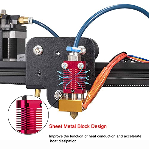 3D Printer Hotend, Creality 3D Assembled Extruder Hotend Kit with Brass Nozzle for Ender 3 Ender 3 Pro Ender 2 CR10 CR10S 4