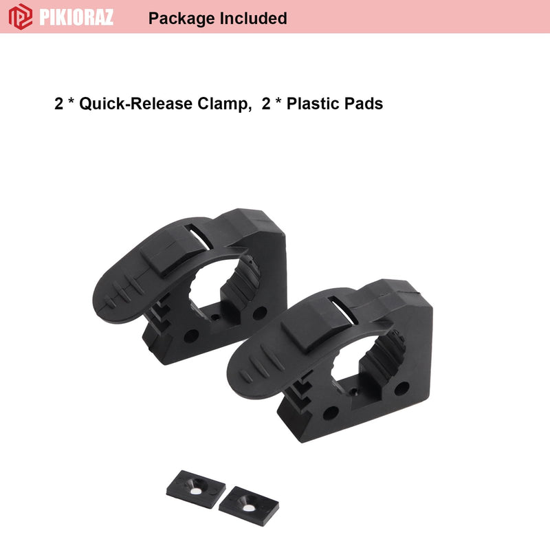 [Australia - AusPower] - Pikioraz 2 x rubber clamp, clamp handle for 3 cm - 3.8 cm mounting tools, diameter tools and equipment for off-road vehicles, off-road SUVs, trucks, UTV, ATV, van, truck, boat, train 