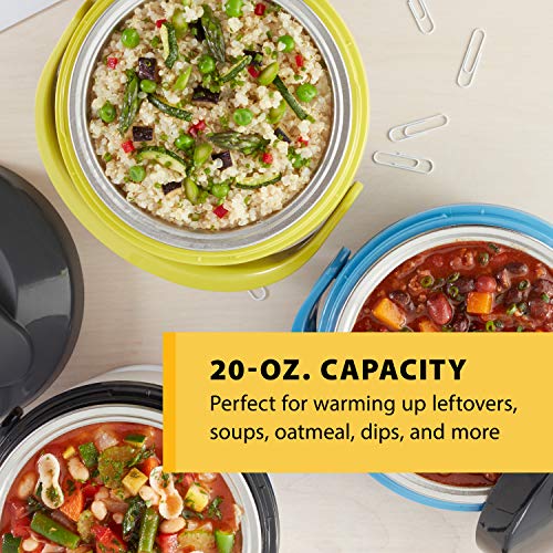 Crock-Pot Electric Lunch Box, Portable Food Warmer for On-the-Go, 20-Ounce, Grey/Lime
