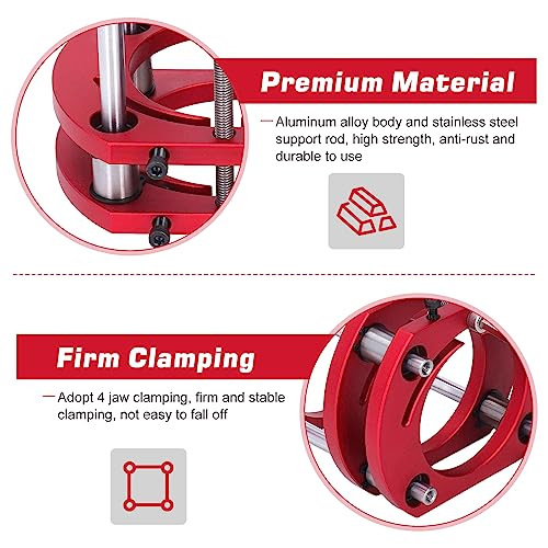 Milling Table for Routers, 4-Jaw Clamp Router Lift Router, Milling Lift Router Lift, Router Table Router Lifting Base for 64-66 mm Diameter Small Trimming Machines, Lifting Height up to 51 mm