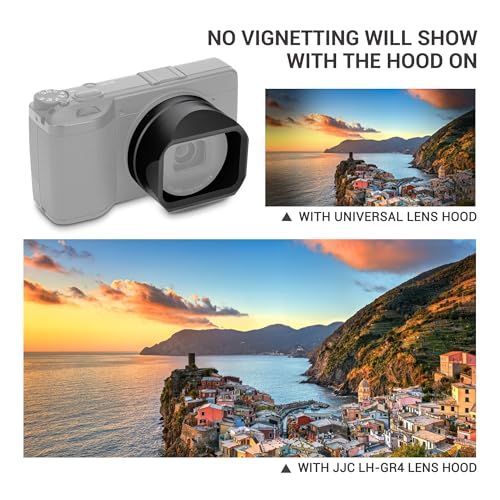 JJC GR IV Lens Hood Shade for Ricoh GR4 GRIV HDF Monochrome Accessories