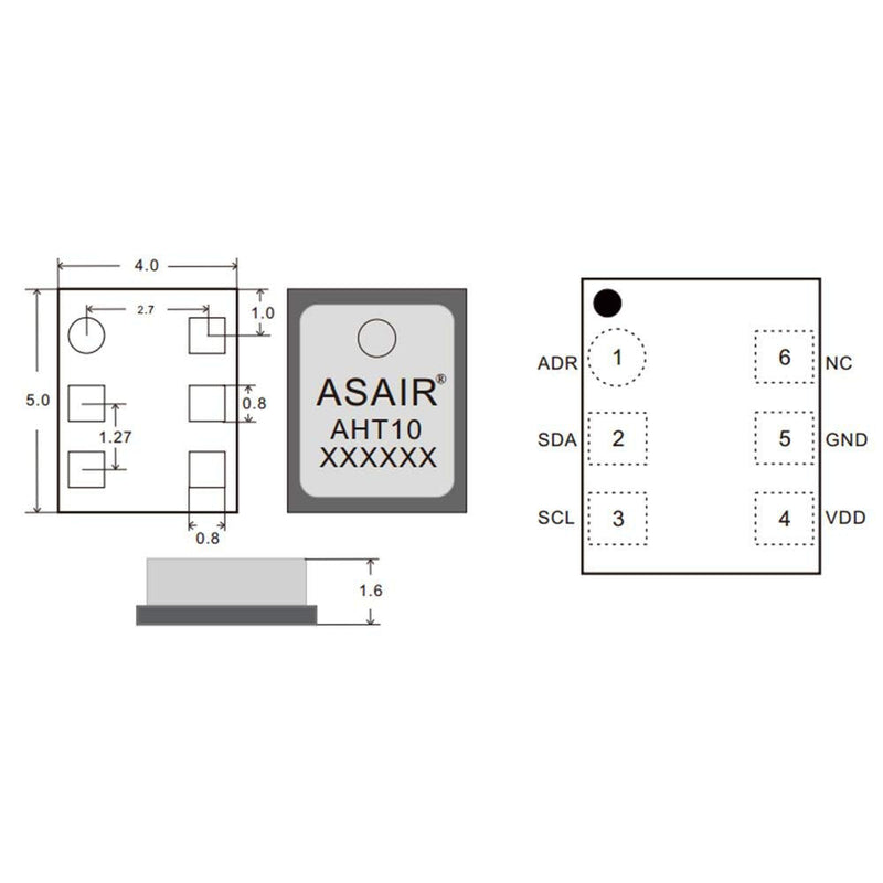 [Australia - AusPower] - DAOKI 2Pcs Temperature and Humidity Sensor Module AHT10 Measurement Module High Precision I2C Communication Replace DHT11 SHT20 AM2302 with Dupont Cable 