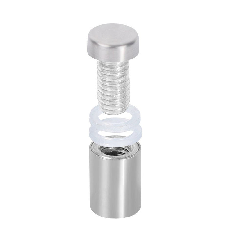 [Australia - AusPower] - RuoFeng Stainless Steel Wall Mount Glass Standoff Holder Screw Nails Advertising Nails 12 Pcs (16x20mm) 16x20mm 