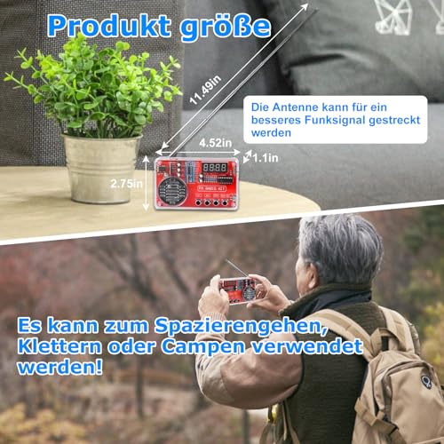 PEMENOL Soldering Practice Kit, DIY FM Radio Soldering Kit with USB Digital Display, Power Failure Storage, Electronic Kits, Soldering Learning Set for Beginners, Adults, Gift Soldering Exercise Set