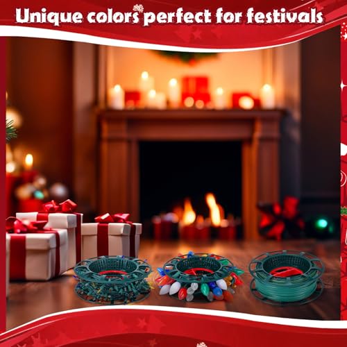 Reallnaive 3 Pcs Christmas Light Storage Holder Cord String Light Reel