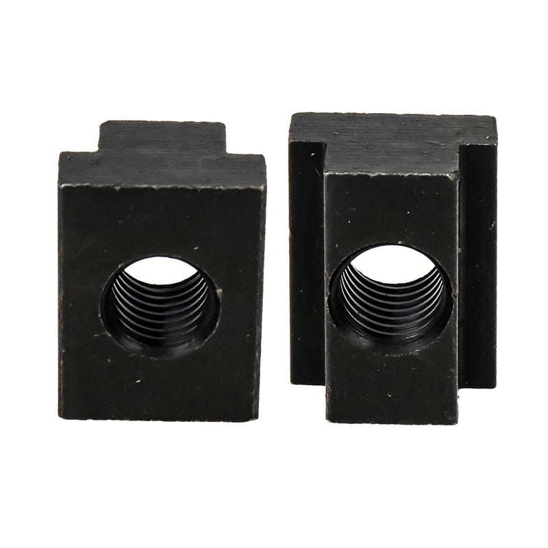 [Australia - AusPower] - M12 T-Slot Nut,Black Oxide Finish,Grade 8.8,0.47" Threads,Slot Width 14mm,Slot Depth 8mm,Total Depth 16mm,Pack of 5 M12 