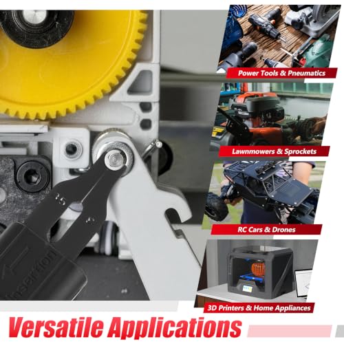 Y-zuisoumt 3mm and 4mm E clips assortment kit with installation and removal tool, 400 external retaining rings
