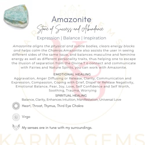 Raw Amazonite Flat Stone - Heals Emotional Balance, Overactive Mind & Helps to Meditate - Suitable for Home Decoration and Stone Collection - Mines Rough and Unpolished Stone