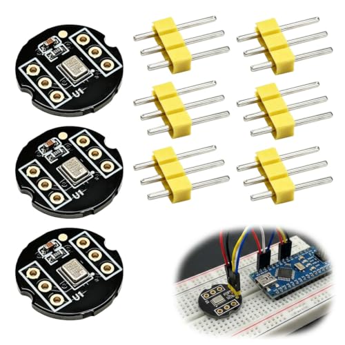 INMP441 Omnidirectional Microphone Module 24 Bit I2S MEMS Interface Pack of 3 | Digital output for precise audio recording, voice projects, voice assistants, compatible with ESP32 Arduino