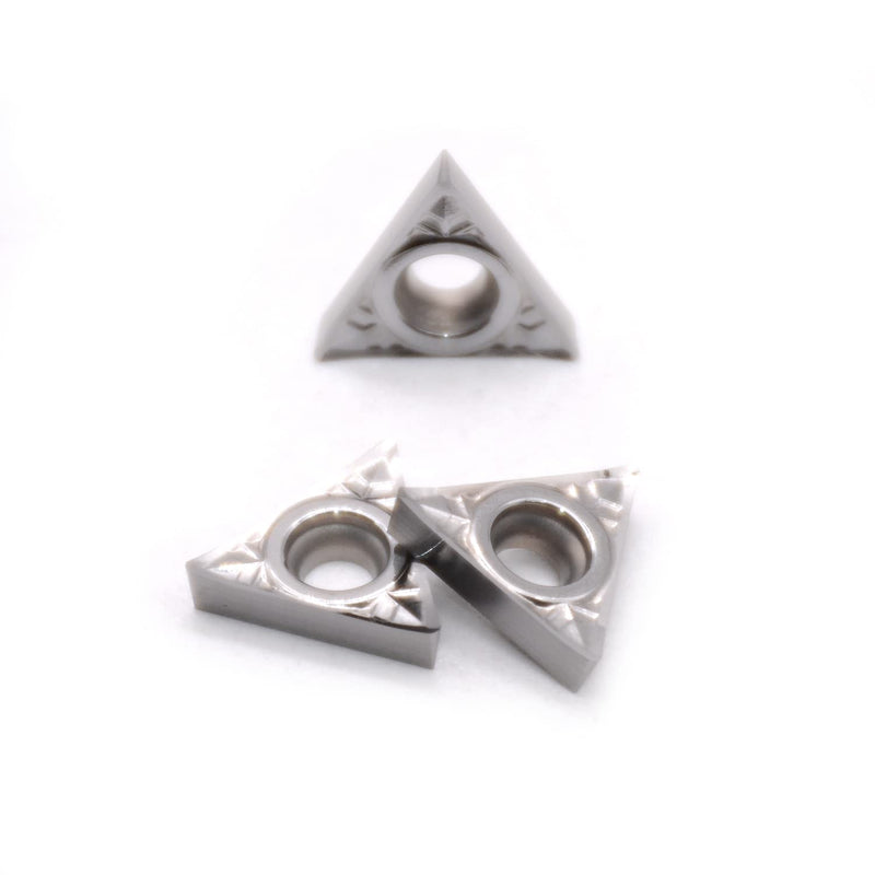 [Australia - AusPower] - Carbide Inserts for Aluminum TCGT21.51 / TCGT110204-LH for Turning Cutting Tools, fit to Finishing Aluminum Metal Cutting, 10Pcs/Box 