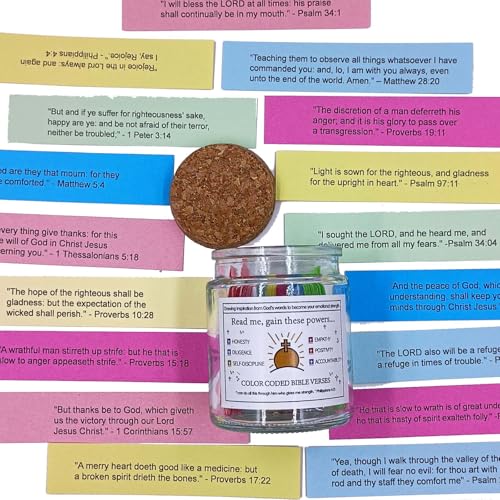 Bible Verses in a Jar Christian Religious Gifts for Women Mom Graduation Gift for Girls Catholic Bibles Study Supplies Accessories Prayer Jars Home Office Desk Décor Gratitude Present for Friends Sun Rise