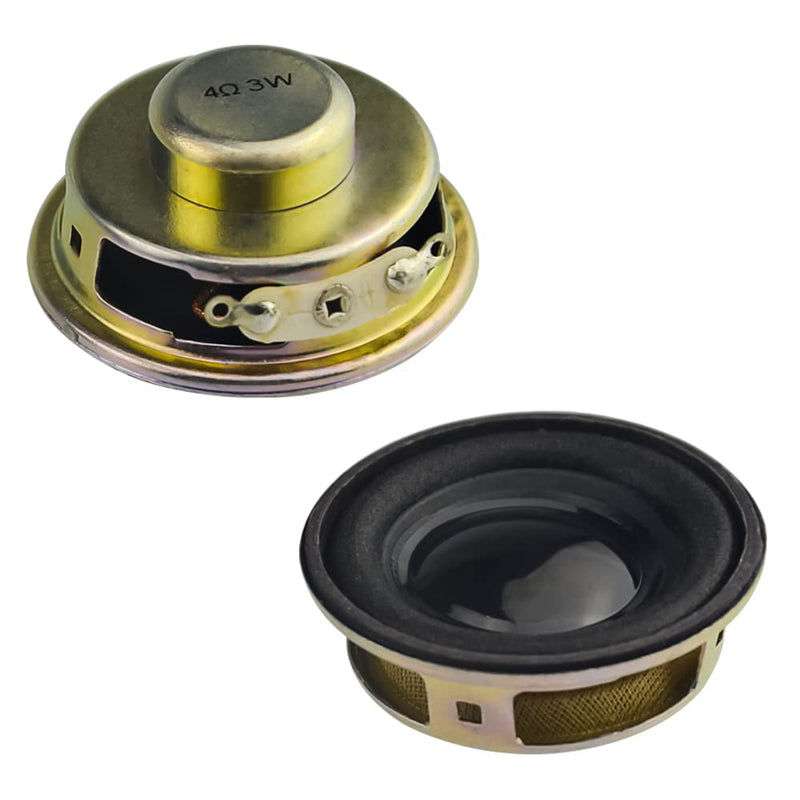 [Australia - AusPower] - WMYCONGCONG 4 PCS 1.5" 4ohm 3W Full Range Audio Speaker Stereo Woofer Loudspeaker for Arduino and DIY Speaker, Color Random 