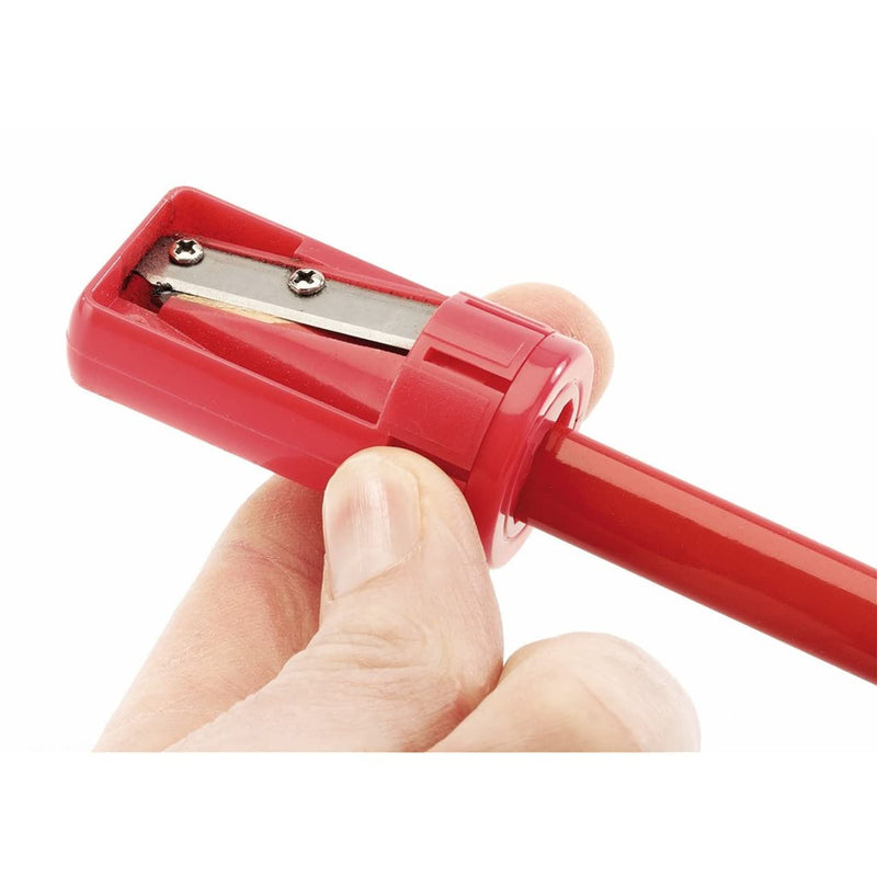 Draper 50991 Carpenter’s Pencil Sharpener | Integrated whetstone for precise tips and detailed markings, compact design