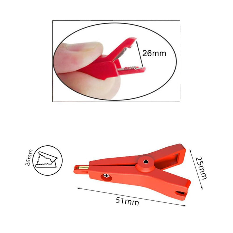 [Australia - AusPower] - Replacemen Push-on Alligator Clips for Multimeter Test Lead,3 Pcs 