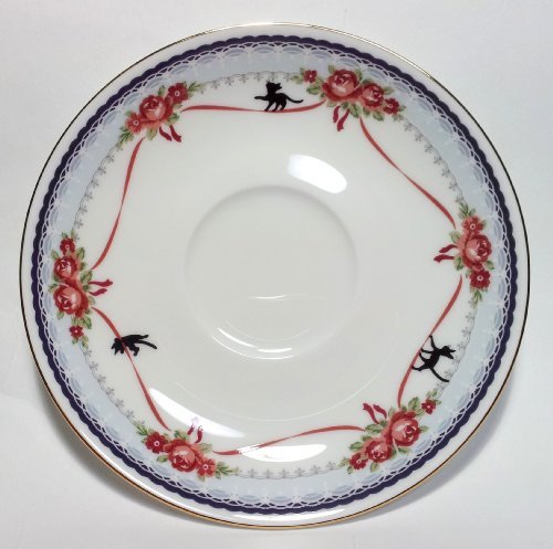Noritake Kiki's Delivery Service JIJI Tea Cup Sorcerer Blue From Japan New White, Gold, Blue, Red, Black