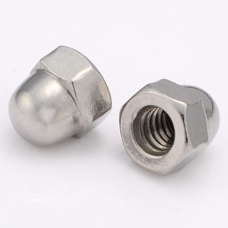 [Australia - AusPower] - M6-1.0 Metric Acorn Cap Nuts Dome Head Nuts, 304 Stainless Steel 18-8, Plain Finish, 25 PCS M6 