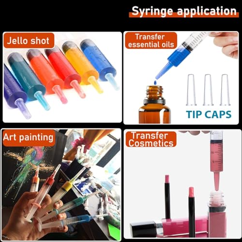 20 ml Syringes, Pack of 3, Plastic Syringes with Cap, Aseptic | geeignet für Labor, Tierfütterung, Klebstoffapplikation, Pflanzenbewässerung, präzise Dosierung und Abgabe, einzeln verpackt 20 ml 3.0