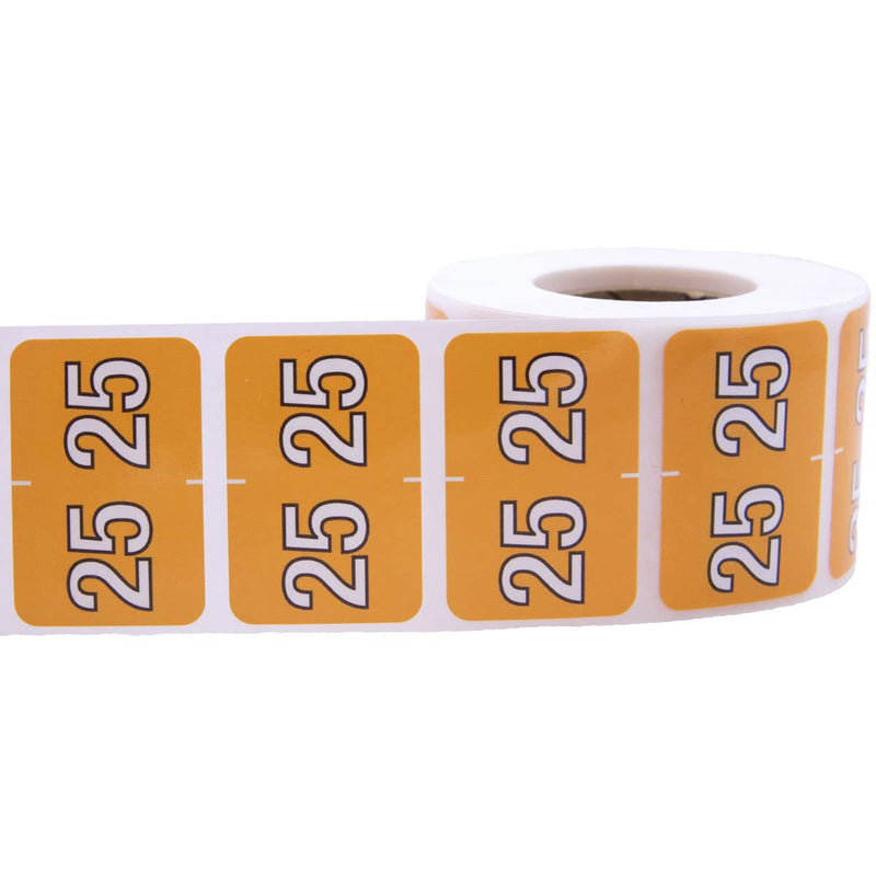 2025 Year Barkley Compatible Filing Medical Healthcare Labels 1 x 1.5 Inch 500 Total Stickers