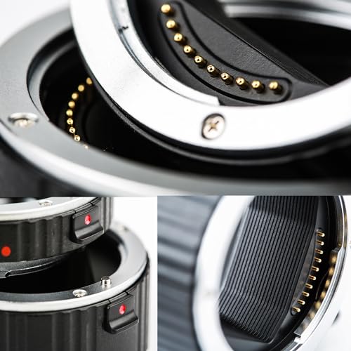 VILTROX DG-L Automatic Macro Extension Tube Set Auto-Focus Extender Tube Adapter Ring 12mm,24mm Support TTL and AE for Leica L